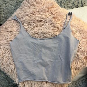 White Fox Women's Gray Sleeveless Top